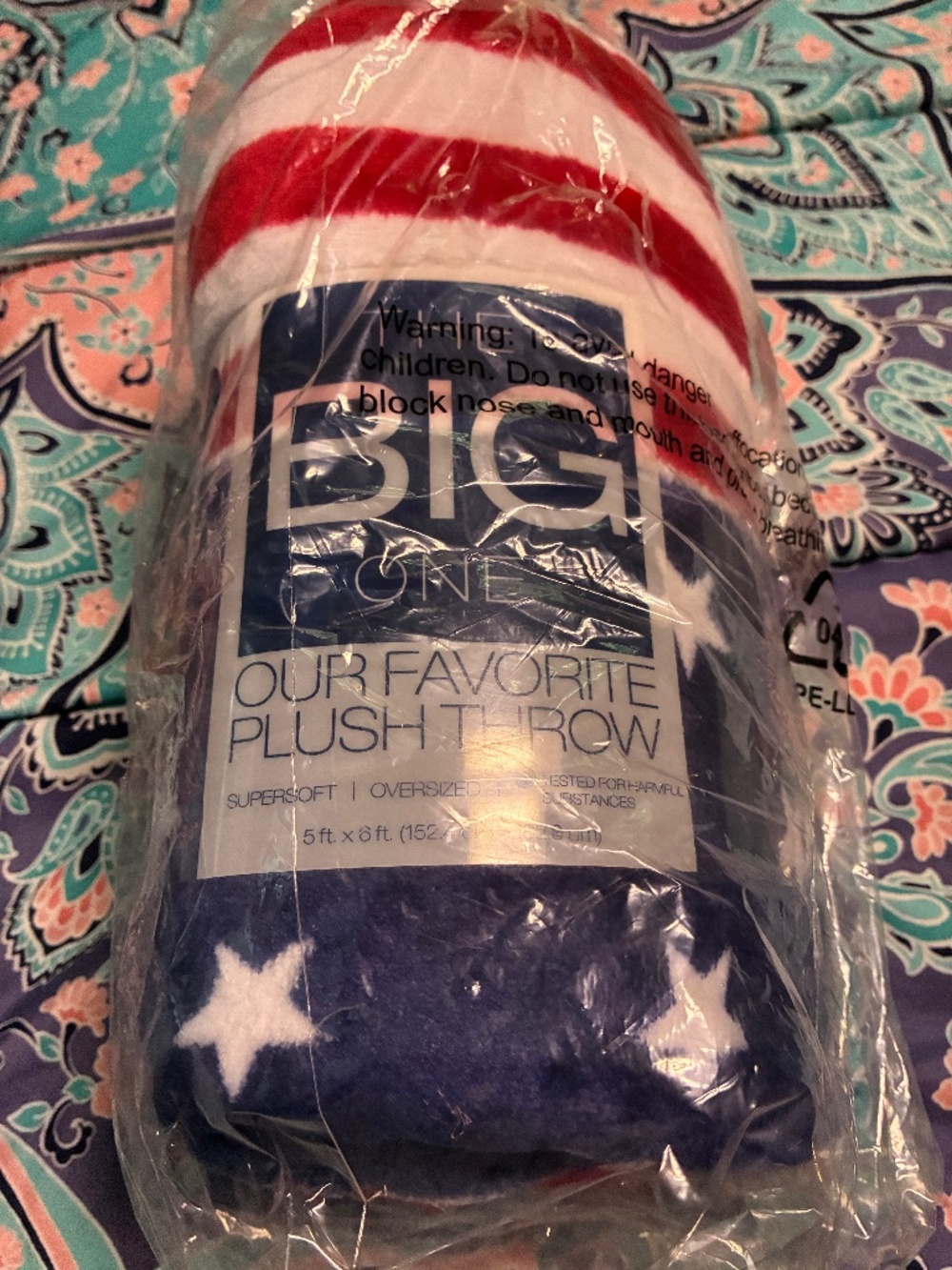 Big one plush throw